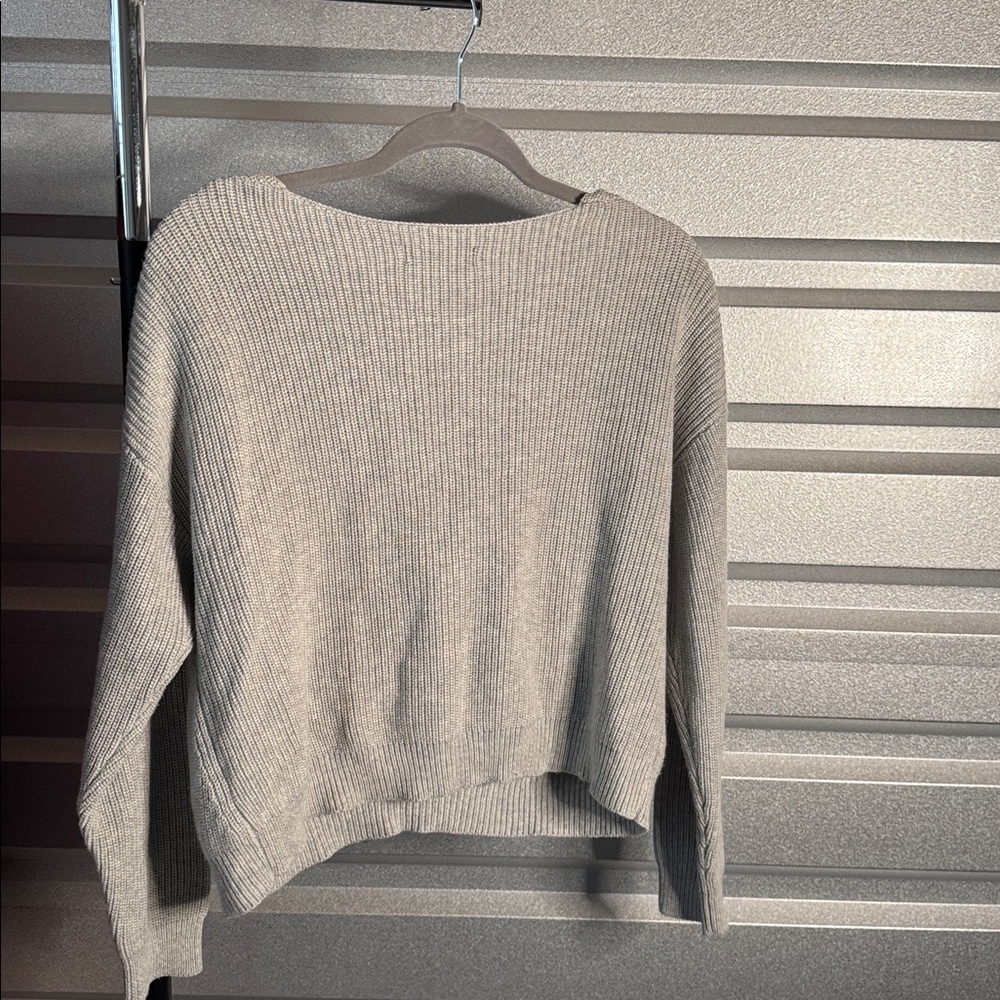 Lulus Feel It Still Gray Knit Sweater, Small - Picture 4 of 4